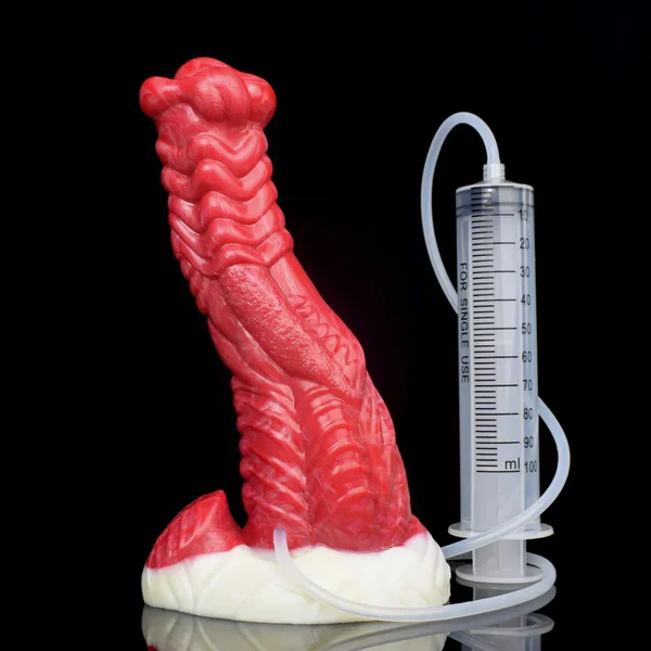 Ejaculating Dragon Dildo Monster Red