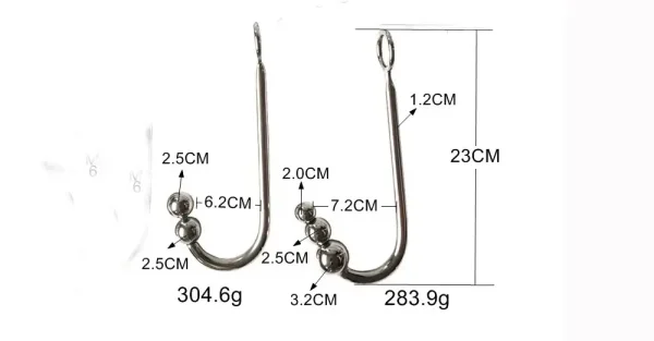 Emperor Stainless Steel Anal Beads Hook