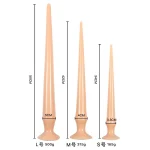 Extra Long Smooth Anal Dilators Silicone Dildo