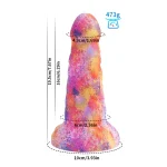 Girthy Glow in the Dark Dildo 7.6 Inch