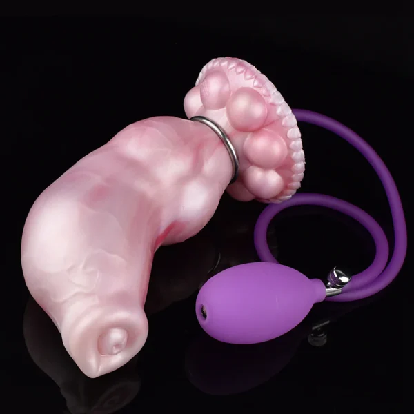 Inflatable Knot Dildo 8 Inches