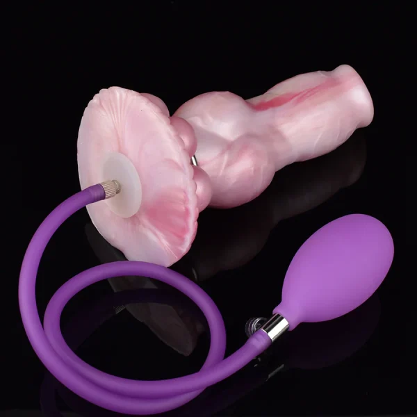 Inflatable Knot Dildo 8 Inches