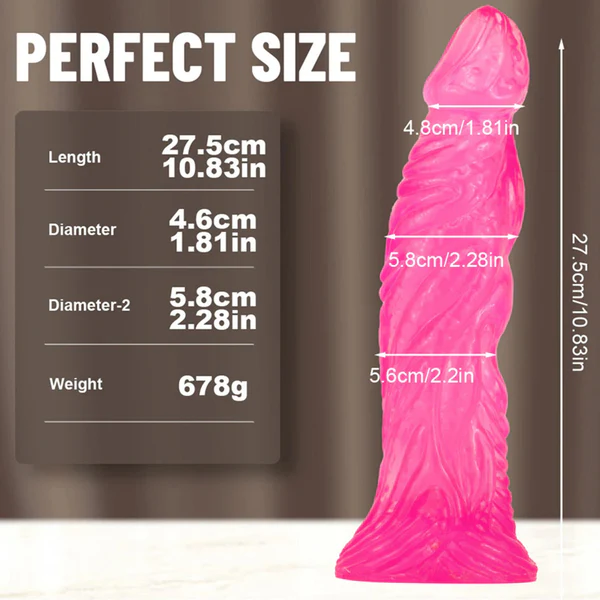 Jelly Large Monster Dildo Fantasy Design