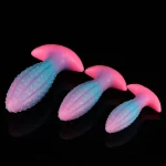 Luminous Butt Plug Ribbed Anal Toy