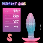 Luminous Butt Plug Ribbed Anal Toy