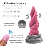 Octopus Tentacle Dildo Vibrator Fantasy Pink