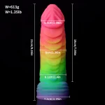 Rainbow Dragon Dildo Luminous Silicone Sex Toy