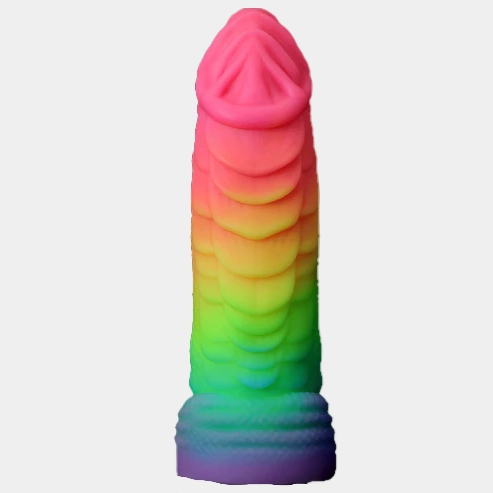 Rainbow Dragon Dildo Luminous Silicone Sex Toy