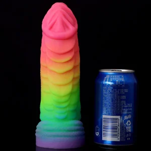 Rainbow Dragon Dildo Luminous Silicone Sex Toy