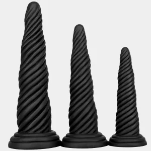 Sex Toys Sprial Dildos Fantasy Black