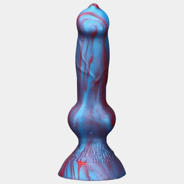 Small Dog Knotted Dildo Liquid Silicone