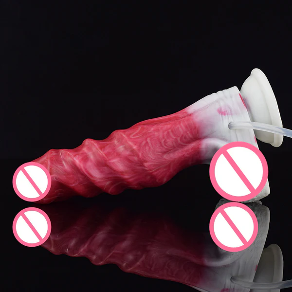 Squirting Monster Dildo Sprial Design