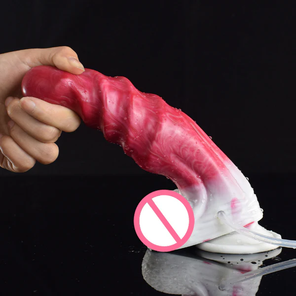 Squirting Monster Dildo Sprial Design