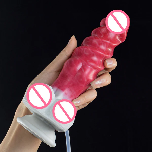 Squirting Monster Dildo Sprial Design