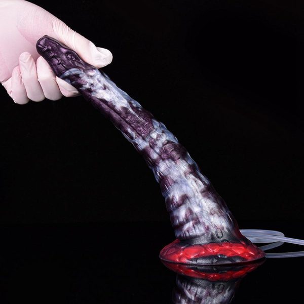 10 Inches Dragon Cumming Dildo Colorful