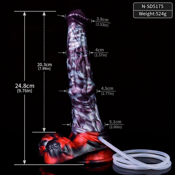 10 Inches Monster Cumming Dildo Premium Silicone