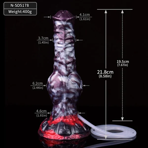 7 Inches Ejaculating Horse Dildo Premium Silicone