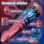 9 Inches Octopus Tentacle Dildo Silcione Fantasy