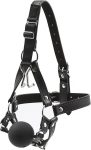 Ball Gag Head Harness PU Leather