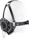 Bdsm Funnel Gag With Leather Restraints