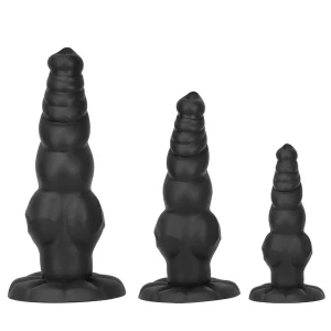 Black Anal Dildo Dog Large Strong Suction Cup