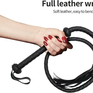 Black Horse Whip Bdsm Faux Leather