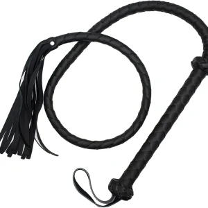 Black Horse Whip Bdsm Faux Leather