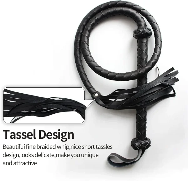 Black Horse Whip Bdsm Faux Leather