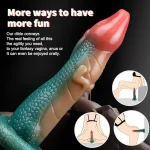 Bumpy Lizard Dildo Vagina Anal Sex Toy