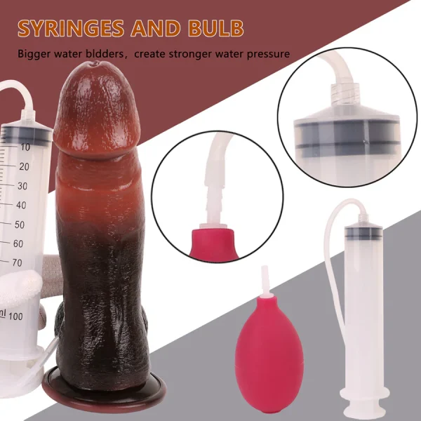 Curve Dildo Squirt Safe Silicone Material