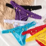 Custom Thong With Gemstone Name