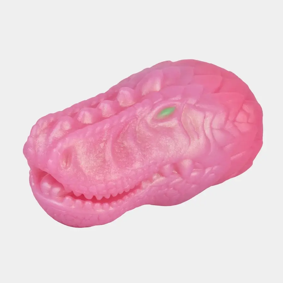 Dinosaur Head BJ Toy Premium Silicone