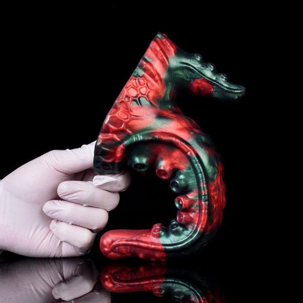 Double Dragon Dildo 8 Inches Silicone Tentacle