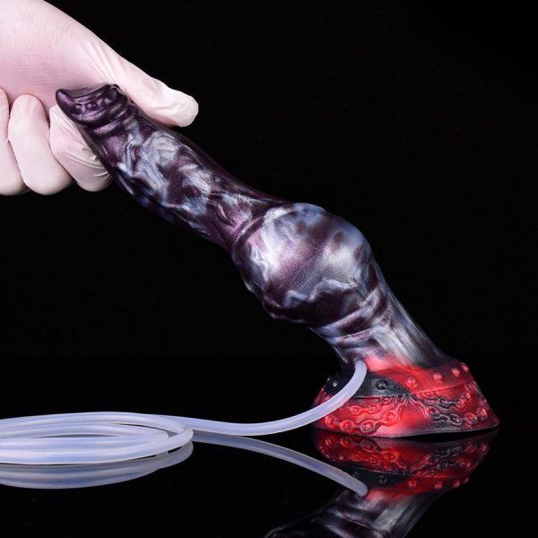 Ejaculating Knot Dog Dildo 8 Inches