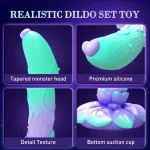 Fantasy Alien Vibrating Dildo Butt Plug