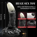 Fantasy Alien Vibrating Dildo Butt Plug