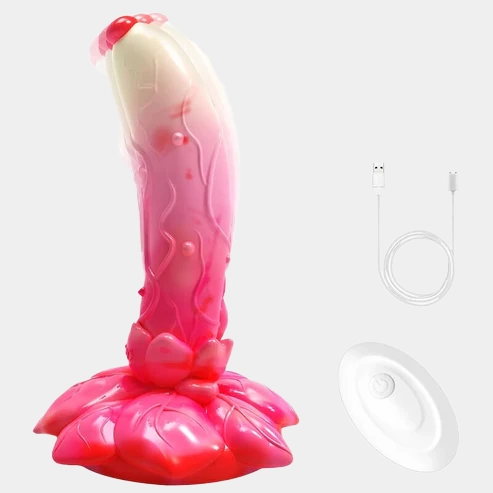 Fantasy Alien Vibrating Dildo Butt Plug