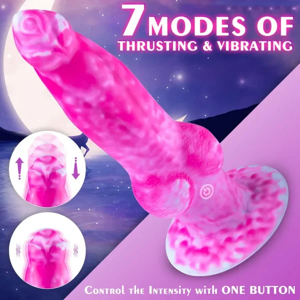 Fantasy Knotted Dildo Thruster 8.3 Inch