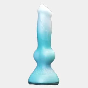 Gay Dog Dildo 7 Inch Green Silicone