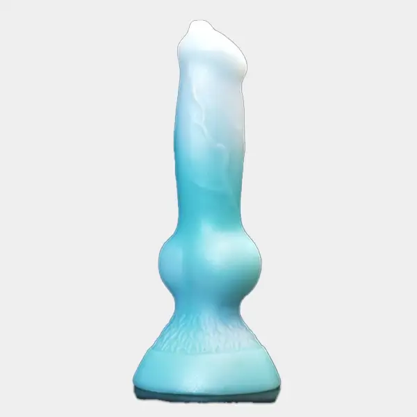 Gay Dog Dildo 7 Inch Green Silicone