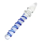 Glass Monster Dildo Spiral Double End Design