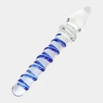 Glass Monster Dildo Spiral Double End Design