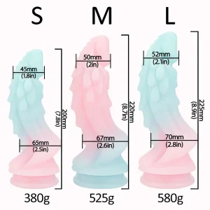 Green Dragon Luminous Dildo Butt Plug Fantasy Sex Toy