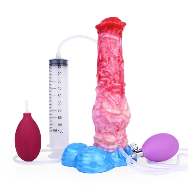 Inflatable Ejaculating Horse Dildo Strong Suction Cup