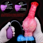 Inflatable Ejaculating Horse Dildo Strong Suction Cup