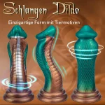 King Cobra Dildo Realistic Fantasy Green