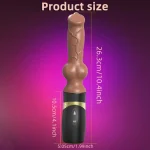 Knotted Thrusting Dildo Hand Held Whisper-Quiet