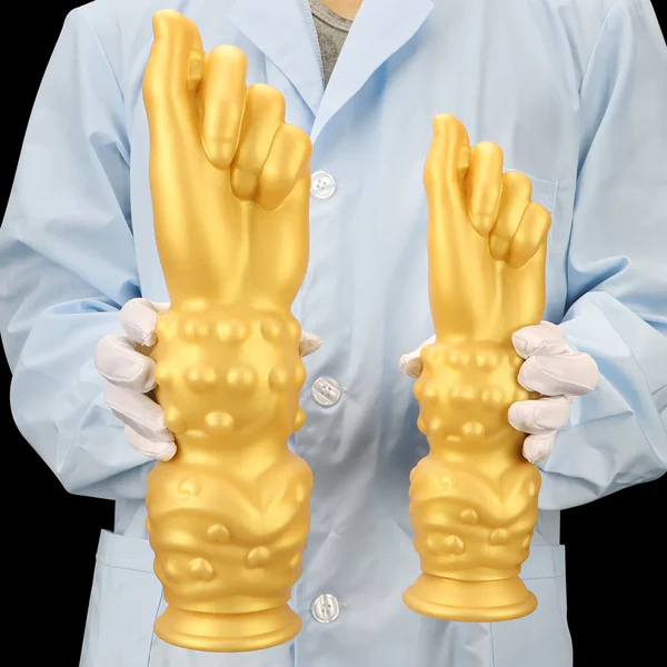 Large Fist Dildo Fantasy Gold