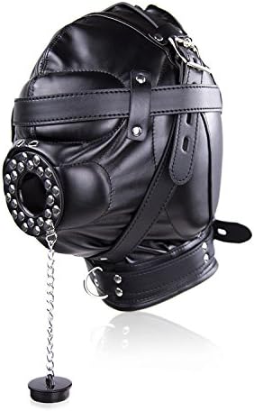 Leather Fetish Mask Bdsm Hood