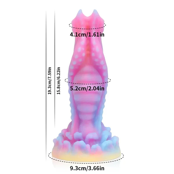 Luminous Alien Dildo Knotted Butt Dildo